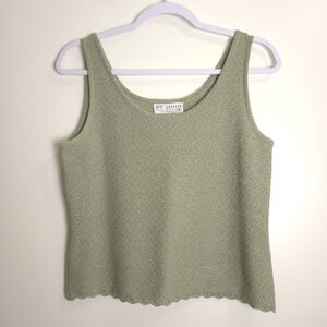 VTG‎ St. John Collection Sleeveless Blouse Top Minimalist Artsy P / XSmall